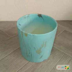 مراكن نباتات سيراميك تركواز (3 مقاسات) 4