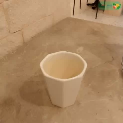 مركن سيراميك – 9 سم أبيض 2