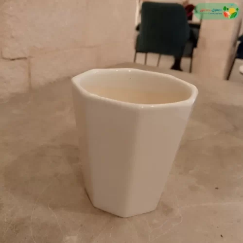 احواض نباتات سيراميك ابيض مضلع (3 مقاسات) - صورة 2 | مراكن وأصص نباتات