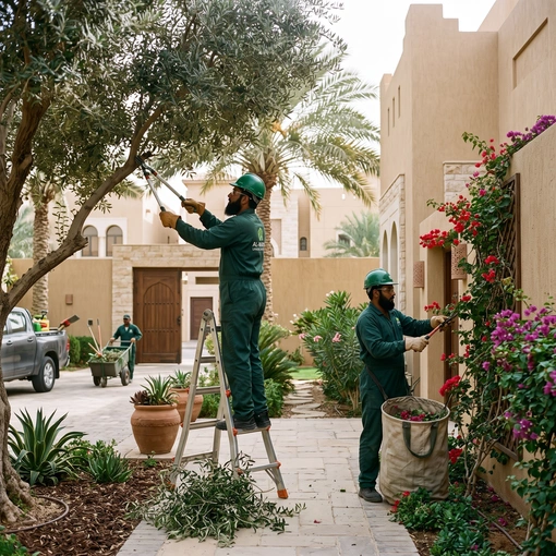 تقليم الأشجار وتنظيف الحدائق في السعودية