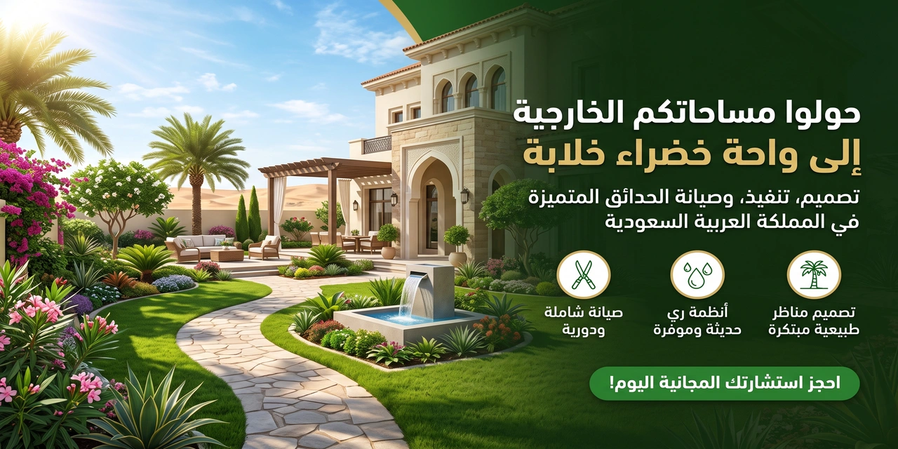 خدمات تنسيق الحدائق احترافية في المملكة العربية السعودية